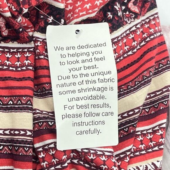 Chelsea Studio Boho Stripe Hi-Low Henley Tunic Top 4X 34/36 NWT Button Front - Picture 14 of 15